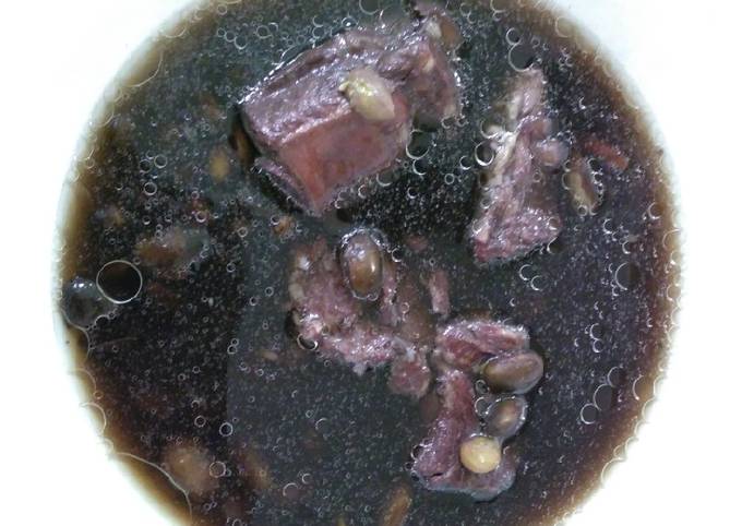 Simple Way to Make Quick 黑豆排骨汤 Black Bean Pork Rib Soup