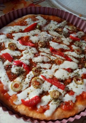 Una foto de Pizza Casera ☺️🍕🍕