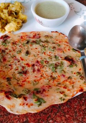 A picture of Wheat flour chilla.