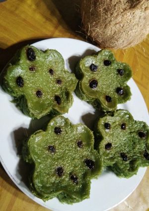 Foto resep Bingka pandan bakar