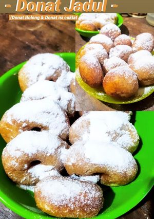 Foto resep Donat Jadul (Donat Gula & isi Coklat)