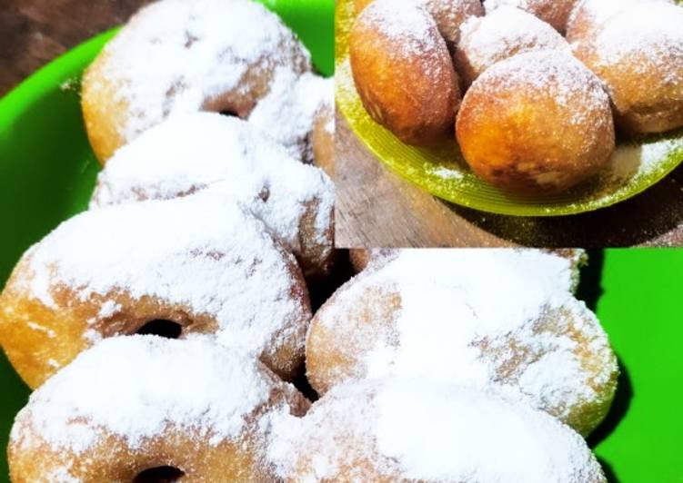 Bagaimana Menyiapkan Donat Jadul (Donat Gula & isi Coklat), Sempurna