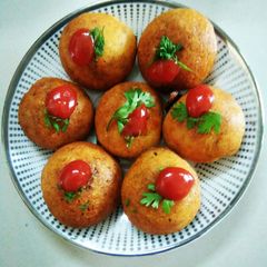 A picture of Masala rawa appe.