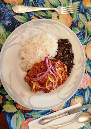 Una foto de Cochinita pibil casera