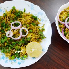 A picture of Hariyali Pulao !!.