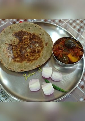 A picture of Bajra flour Roti.