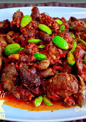 Foto resep Ati Ampela Petai masak Balado