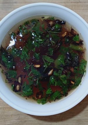 A picture of Kokum rasam.
