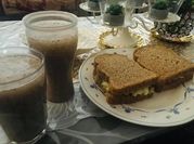 A picture of chia seeds juice