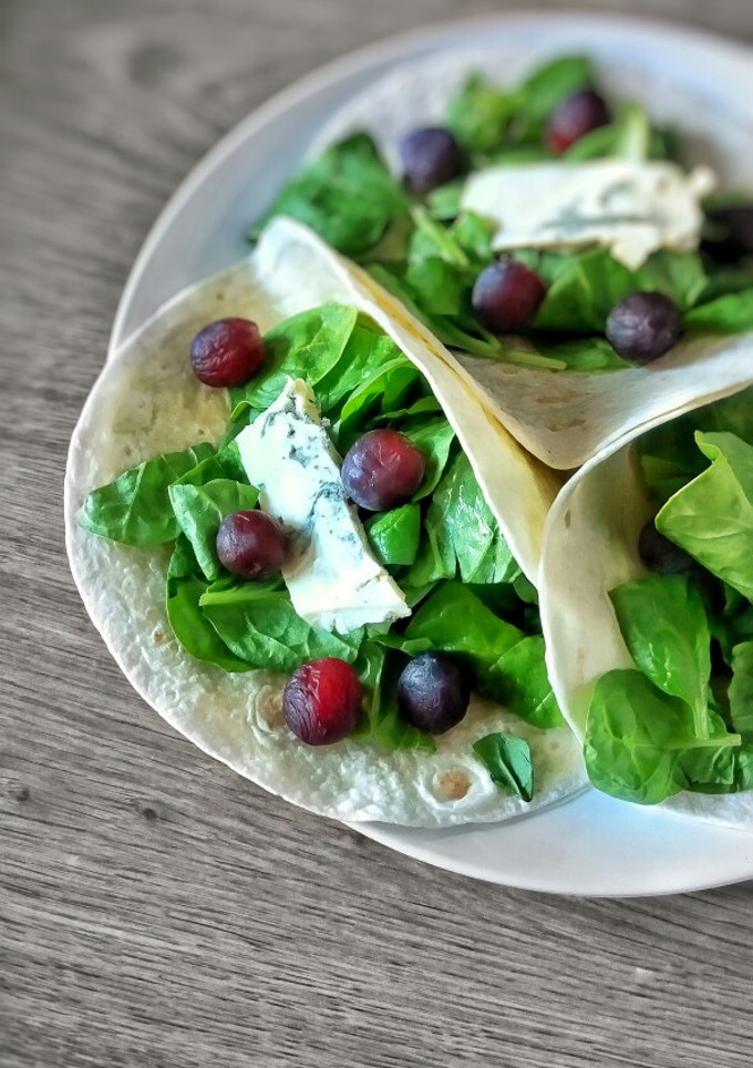 Una foto de Wraps de espinacas