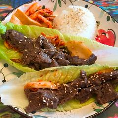 A picture of Oven-Baked Korean Beef BBQ.