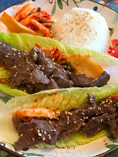 A picture of Oven-Baked Korean Beef BBQ.