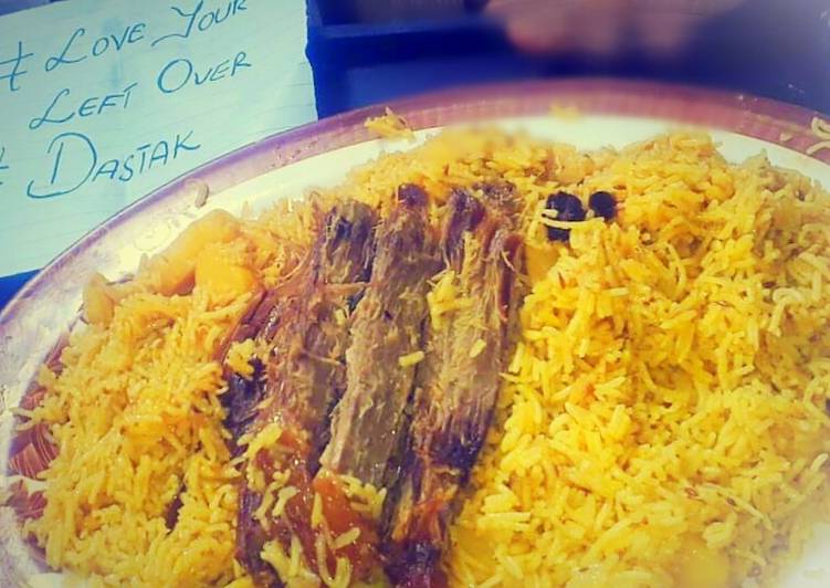 Recipe of Quick Zafrani rice with meat