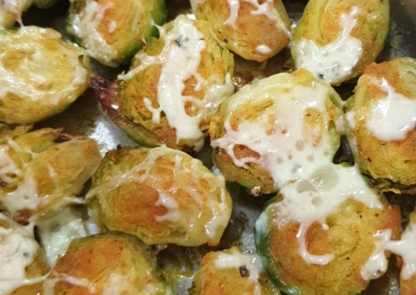 Baked brussel sprouts