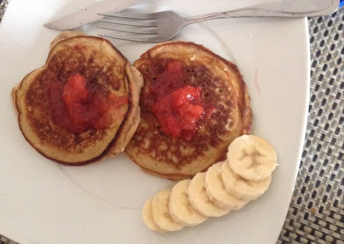 Hot cakes de plátano