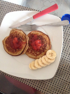 Una foto de Hot cakes de plátano