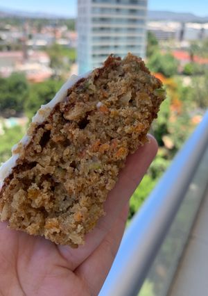 Una foto de Pan de zanahoria y calabacín