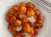 Una foto de bacon gorgonzola