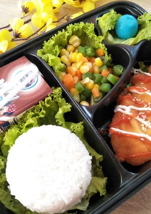 Foto resep Bento chicken katsu