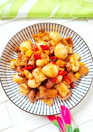 Foto resep Masak Kentang Tahu Tempe Bumbu Iris
