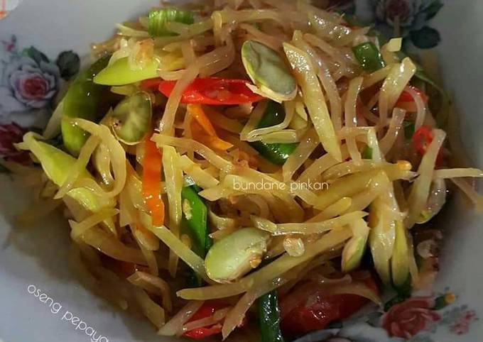 Resep: #133 Oseng pepaya mentah Sederhana Dan Enak