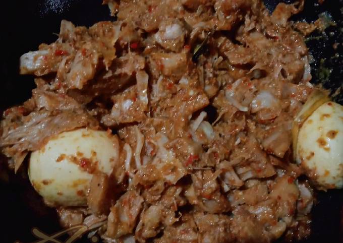 Cara Membuat Rendang nangka muda telor / rendang gori Bahan Sederhana