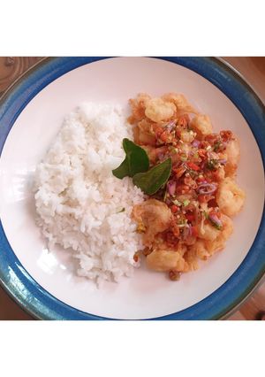 Foto resep Nasi Udang Crispy & Sambal Matah