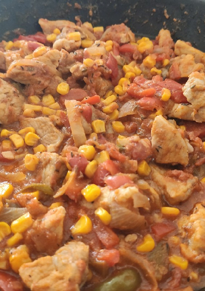 Una foto de Carne de cerdo picante