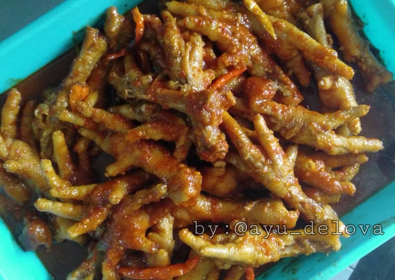 Ceker pedas manis