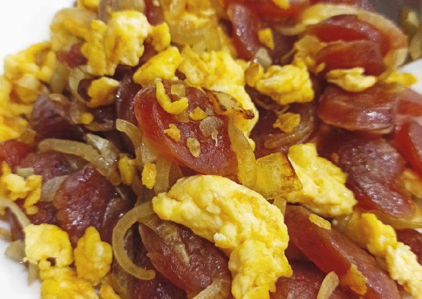Telur lap chiong super mudah, super enak dan cepat (non halal)