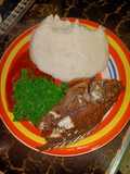 Fried Fish sukuma ugali