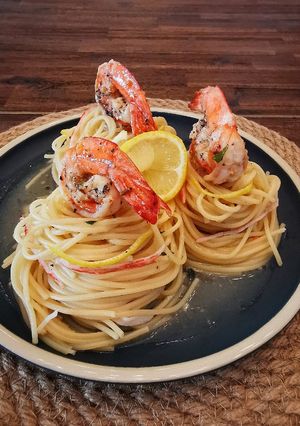 A picture of Zesty Prawn Pasta.