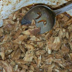 Crockpot Shredded BBQ Pork A picture of Crockpot Shredded BBQ Pork.