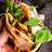Gyros de pollo en pan pita