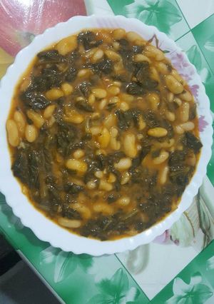 صورة لوصفة لوبيا بالسلق