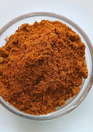 A picture of Sambar masala (homemade).
