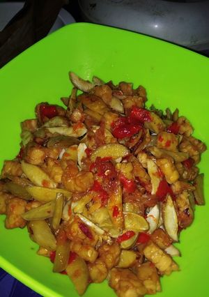 Foto resep Oseng jengkol tempe