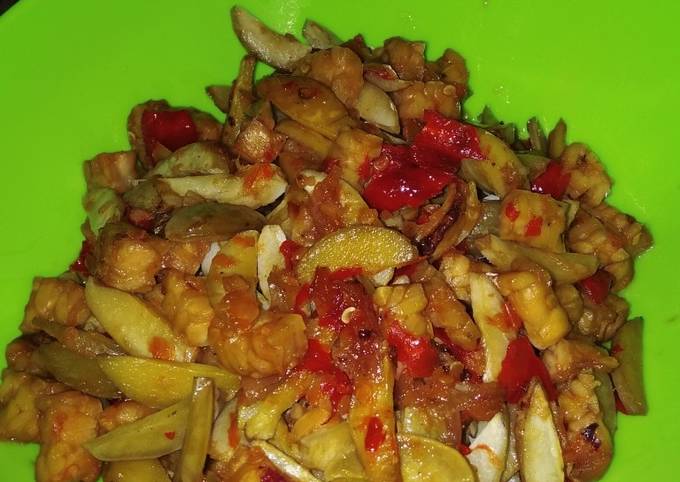 Wajib coba! Cara praktis buat Oseng jengkol tempe  istimewa