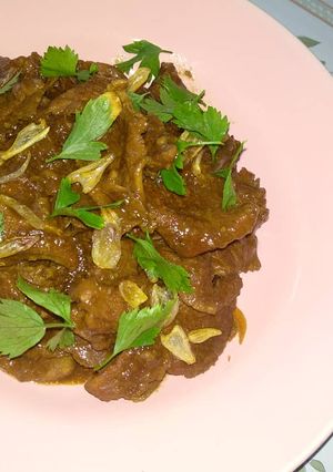 Foto resep Semur Daging dengan Sambal Rajang