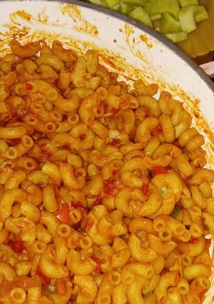صورة لوصفة مكرونه بالصوص والطماطم 🥘
