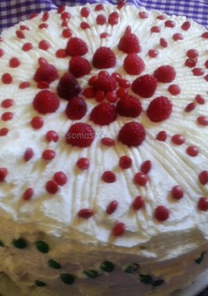 Una foto de Torta de Frambuesa