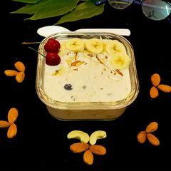 A picture of Instant Oats Banana smoothie bowl (no cook recipe).
