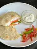 Healthy Jawar Flour Pita Veggie Sandwich (Gluten Free)