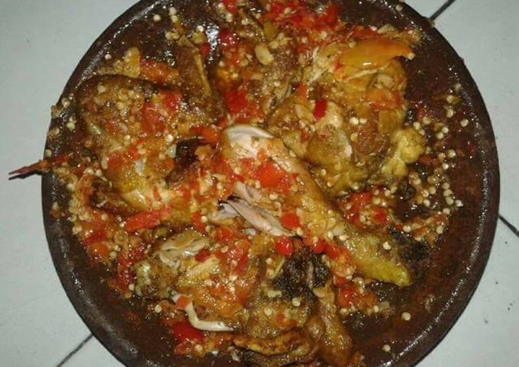 Resep Ayam penyet sambel bawang Lezat