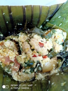 Foto resep Botok ayam kelapa