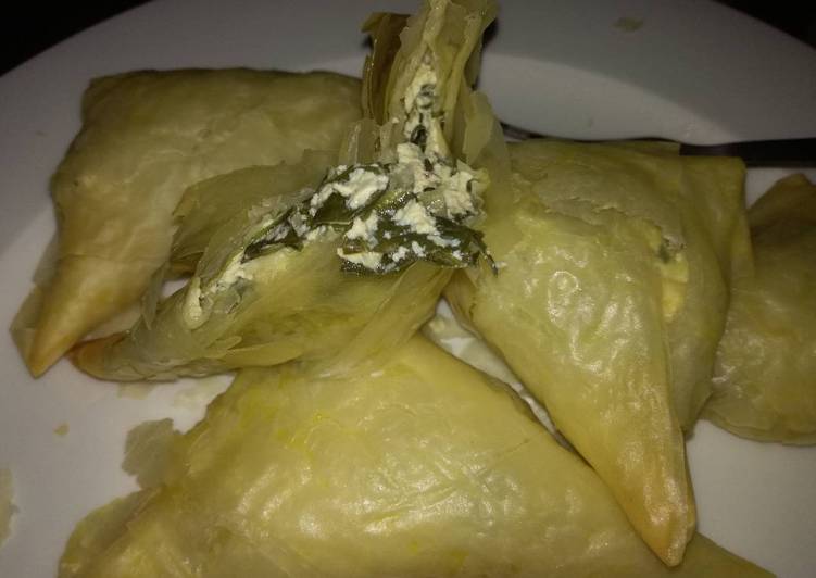 Steps to Prepare Homemade Vegan Spanakopita