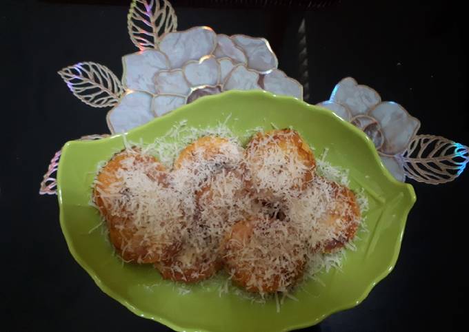 Pisang panggang susu keju (cemilan sederhana)