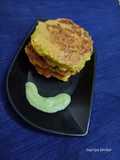 Sweet corn pancakes