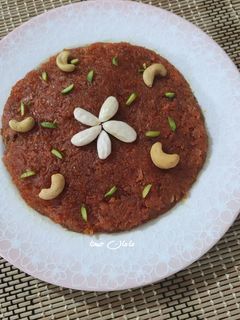 عکسی از دستور حلوا هویج (شب ۲۱ رمضان)