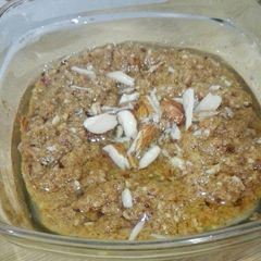 A picture of Badaam ka hulwa.